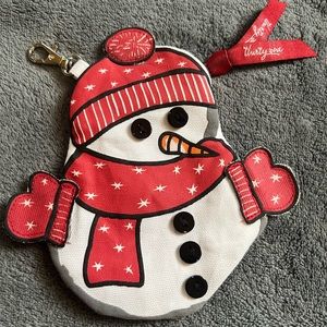 Thirty-One Snow Cutie Icon Coin Purse - snowman ☃️❤️